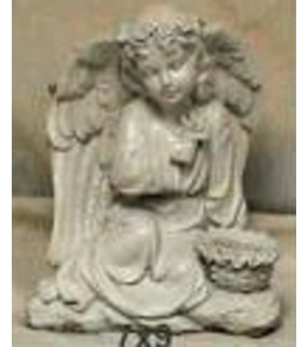 Statue - Angel With A Small Basket