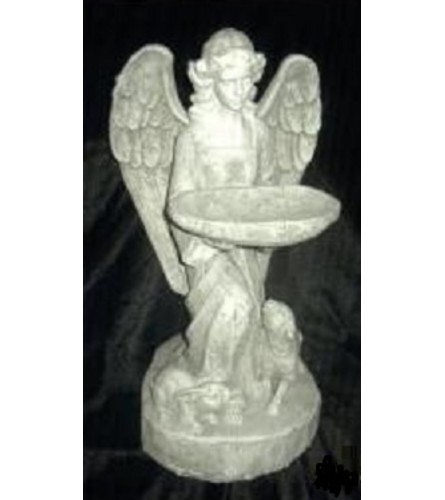 Statue - Angel w/ Rabbit and Lamb