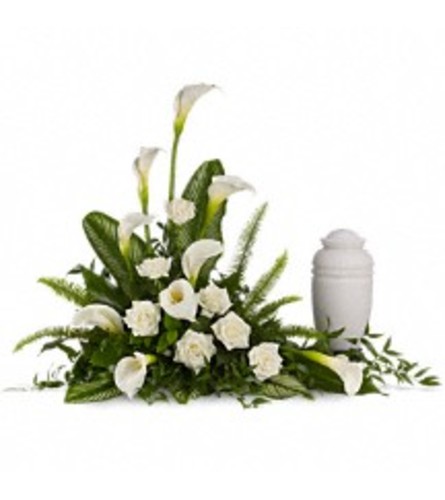 TRF217-1A Stately Lilies Cremation Tribute