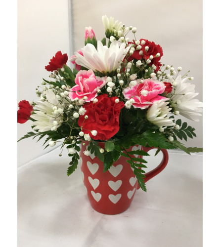 Hearts and Flowers Mug