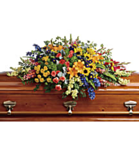 TRF282-5A Colorful Reflections Casket Spray