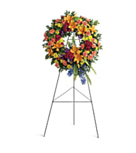 TRF282-7A Colorful Serenity Wreath