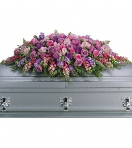 Lavender Tribute Casket Cover
