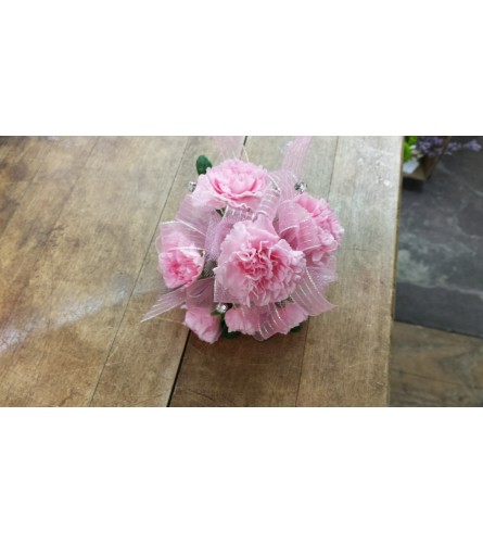 Lena Pink Wrist Corsage