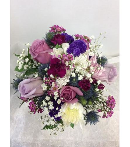 Prom BVP22- Purple Pop Bouquet (pick up only)