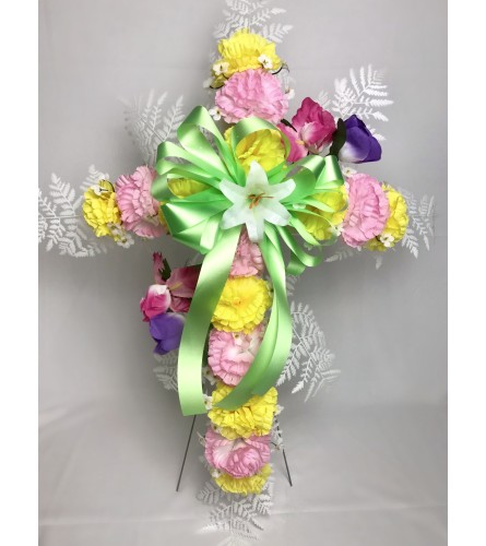 Graveside Silk Cross (Mixed Colors)
