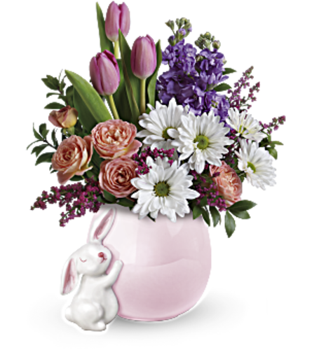 Bunny Hug Arrangement. An arrangement by Awesome Blossom.