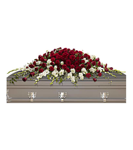 A Garden of Grandeur Casket Spray