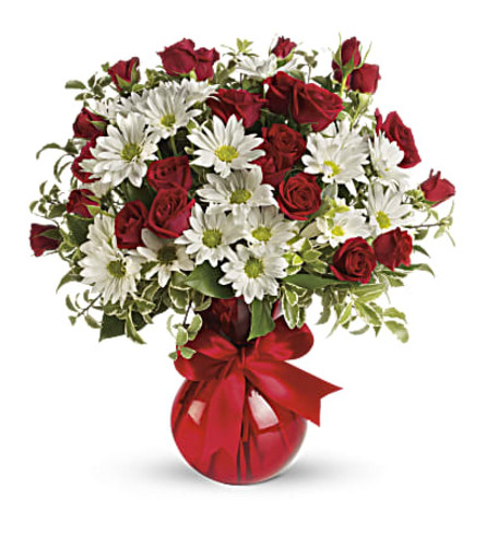 Red, White And You Bouquet