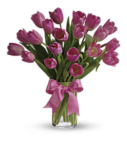 Precious Pink Tulip Vase