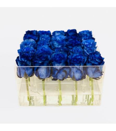 Acrylic Box of  25 roses