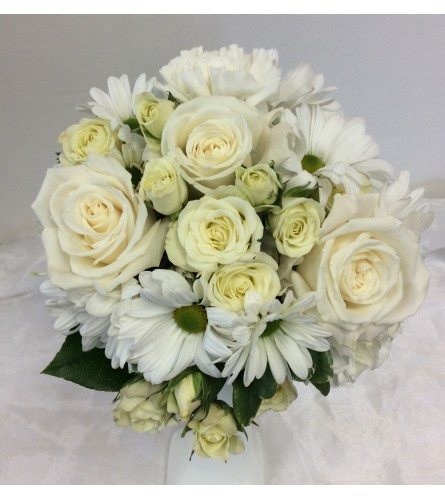 Prom BVP5 - White Elegance Bouquet (pick up only)