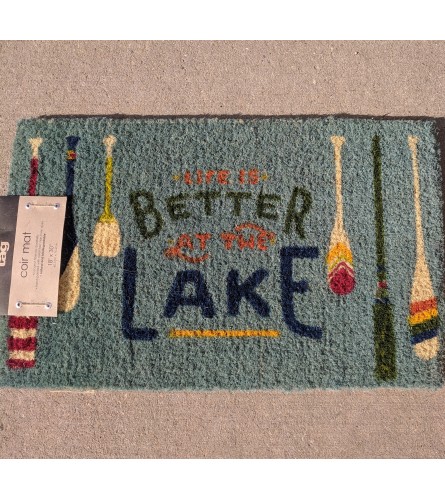 Outdoor mat "Life Is Better At The Lake"