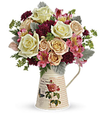 Teleflora's Rose Pitcher Bouquet