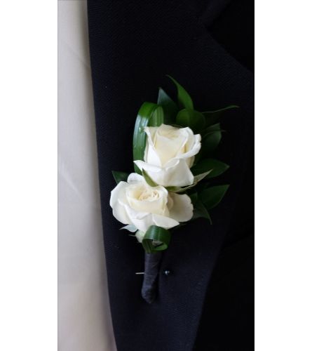 Standard White Boutonniere