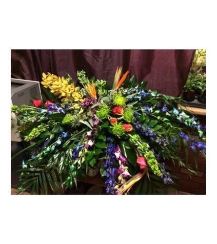 Ocean Wave Casket Spray