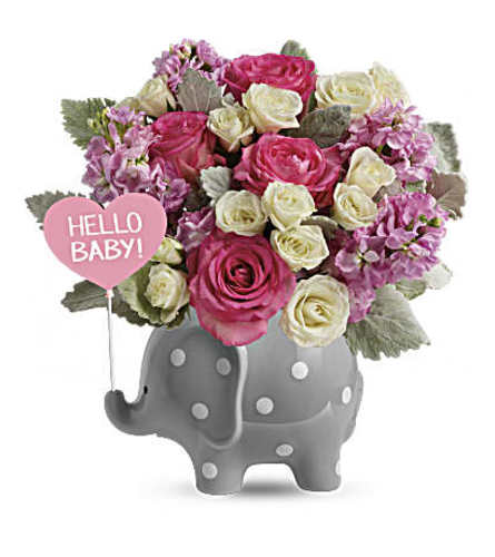 Hello Baby Elephant-Pink