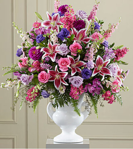 Lavender Basket Arrangement