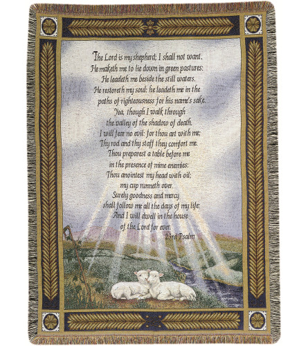 Tapestry Throw - 23rd Psalm