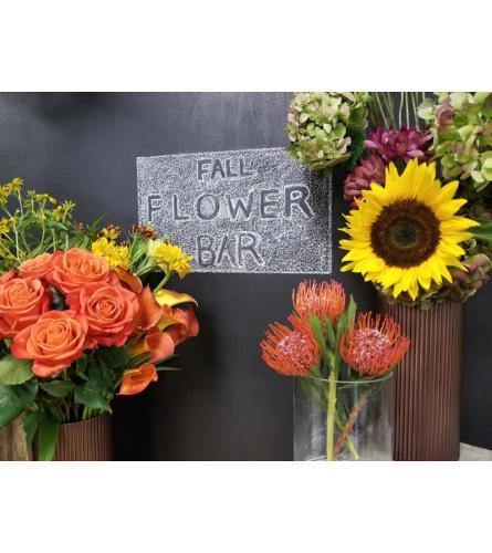 Fall Flower Bar Design Class September 25th.