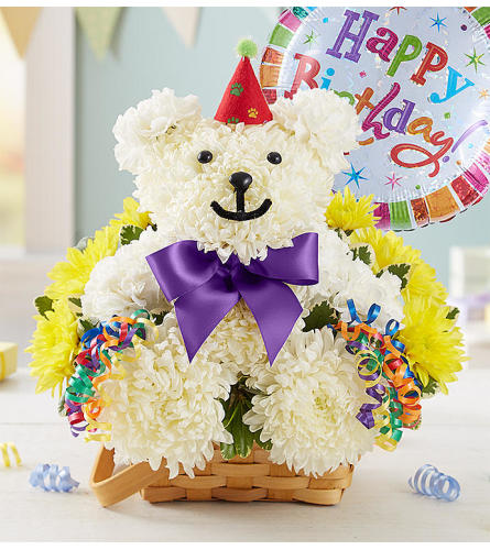 Birthday Beary with Happy Birthday Balloon