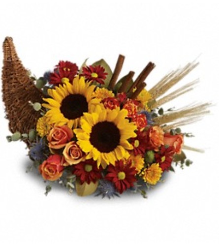 Teleflora's Classic Cornucopia Centerpiece