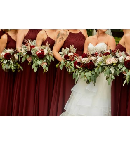 Wine Wedding Flowers