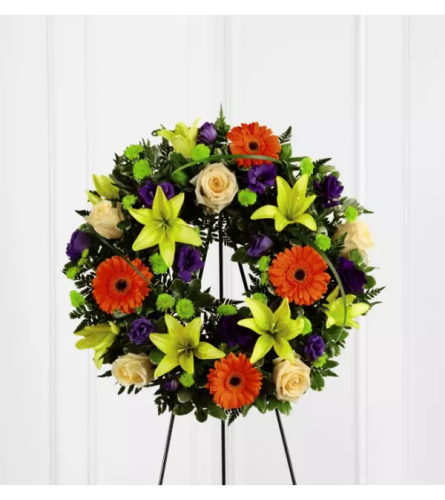 The Radiant Remembrance™ Wreath Arrangement