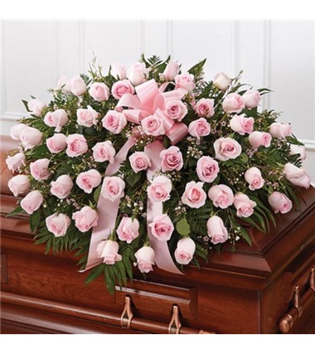 Pretty Pink Casket Spray