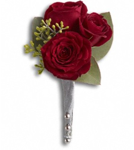 King's Red Rose Boutonniere *PLEASE CALL TO ORDER*