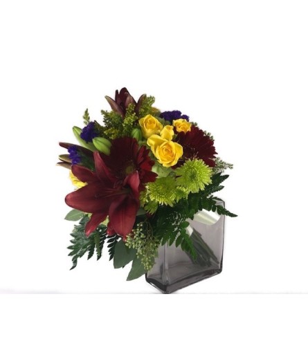 Autumn Lillies And Gerberas Bouquet