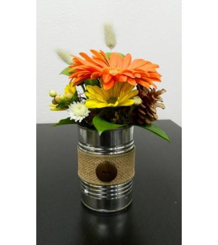 Rustic Gerbera Can