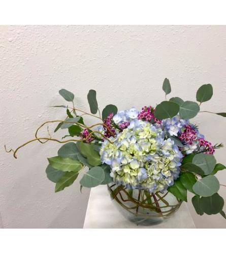 Hydrangea and Willow Bowl