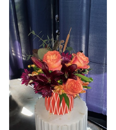 Florist's Choice Fall Arrangement in Vase