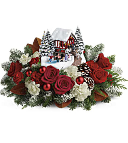 Thomas Kinkade's Snowfall Dreams Bouquet by Teleflora