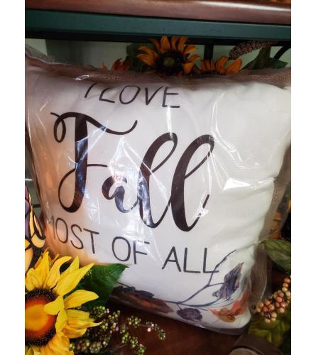 I love fall pillow