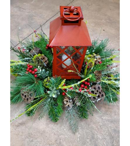 Red Lantern Artificial Centerpiece