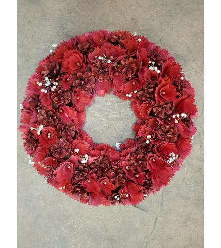 Redwood Rose Wreath