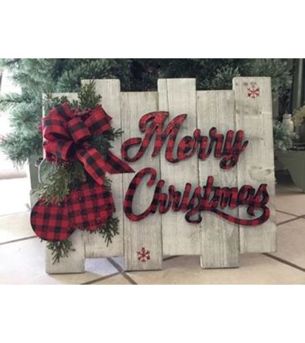 Wooden Merry Christmas