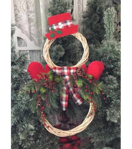 Snowman Wreath