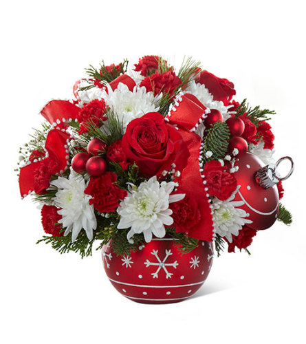 Hello my Snowflake Greeting Ornament Bouquet