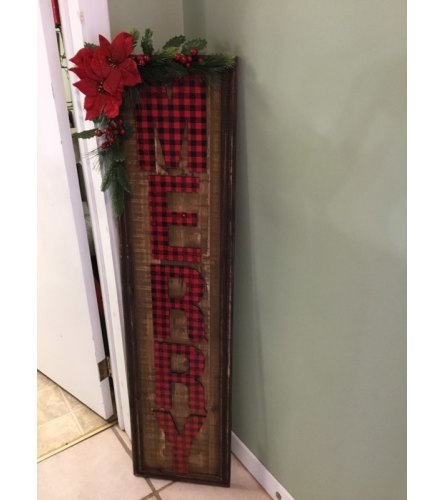 Wooden 4ft Merry Sign