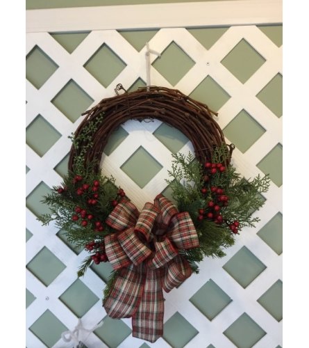 Wood Cedar Wreath