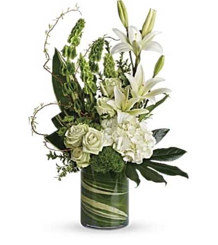 Botanical Beauty with White Roses