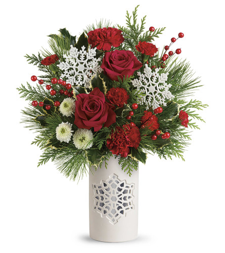 Flurry of Elegance Snowflake Vase 2019