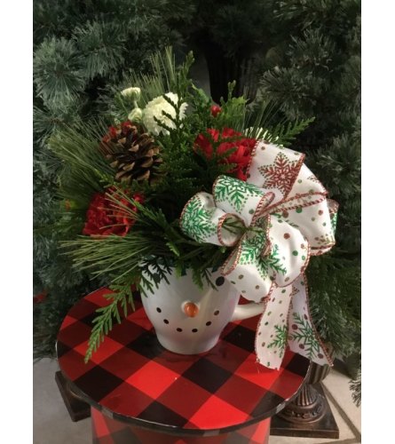 Snowman Mug Arrangement