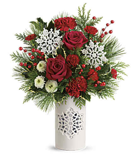 Flurry of Elegance Keepsake Vase