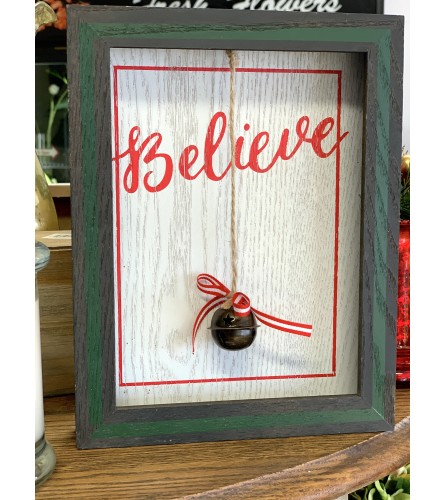 Believe Wood Sign