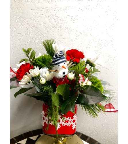 Frosty Snow Flake  Arrangement