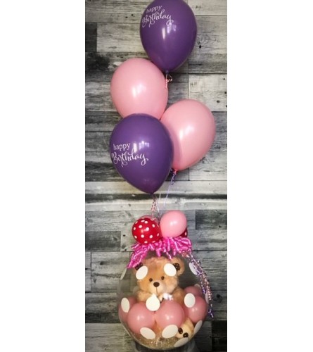 Stuffed Balloon w/ Teddy Bear